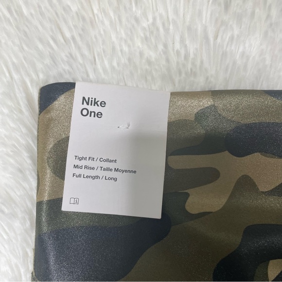 New Nike Dri-FIT One Women's Mid-Rise Camo Leggings DD4559-222 Sz Lg - Picture 7 of 8